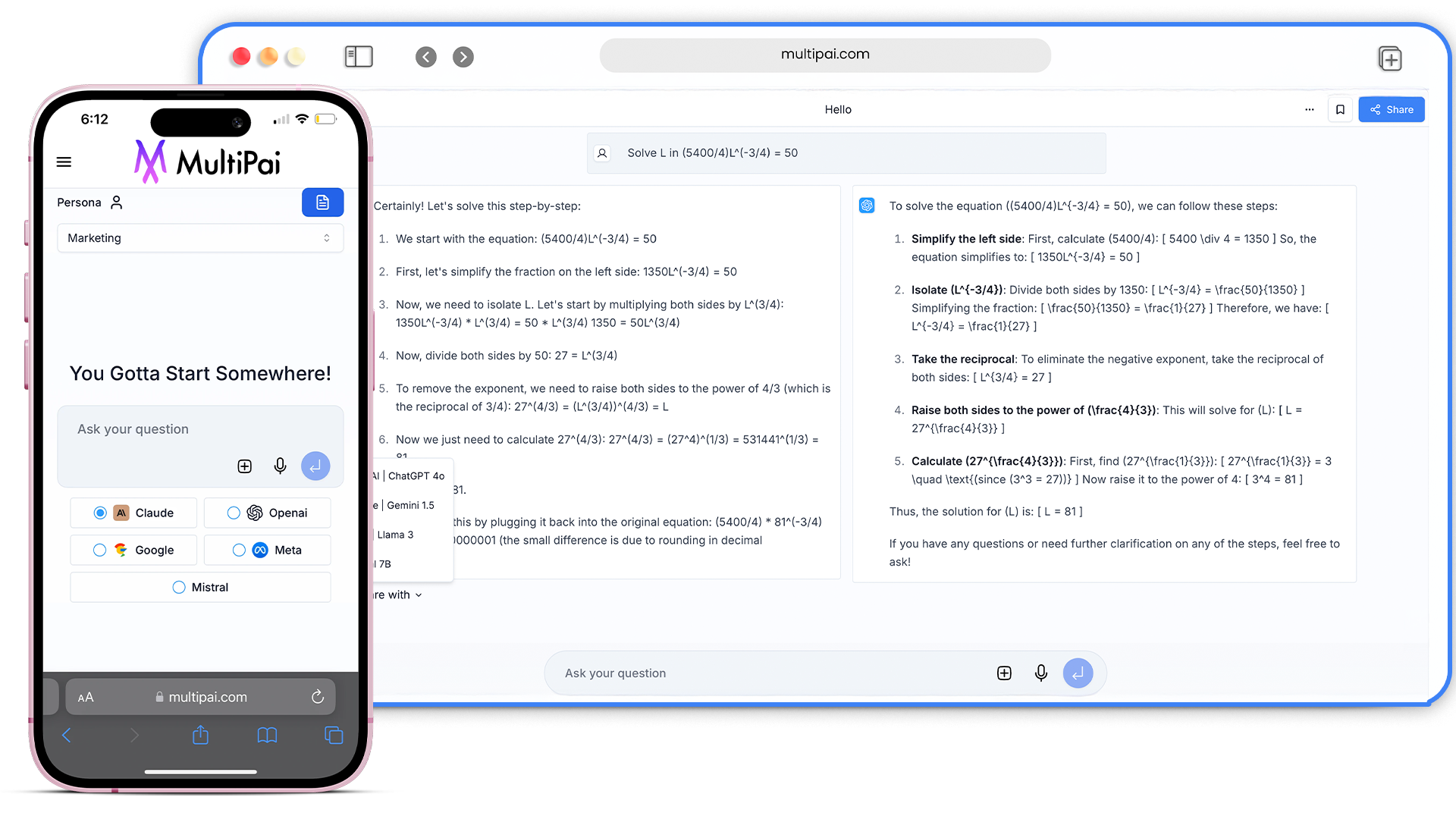 MultiPai Platform Mockup